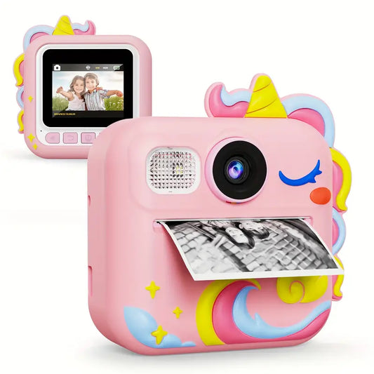 Kids Camera Instant Printing, 1080P 2.4-Inch Screen for Girls Boys